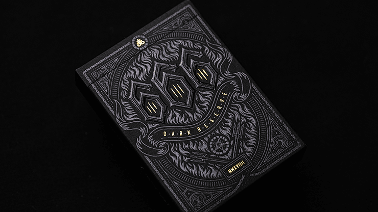 PlayingCardDecks.com-666 Dark Reserve Gold Foil Playing Cards Cartamundi