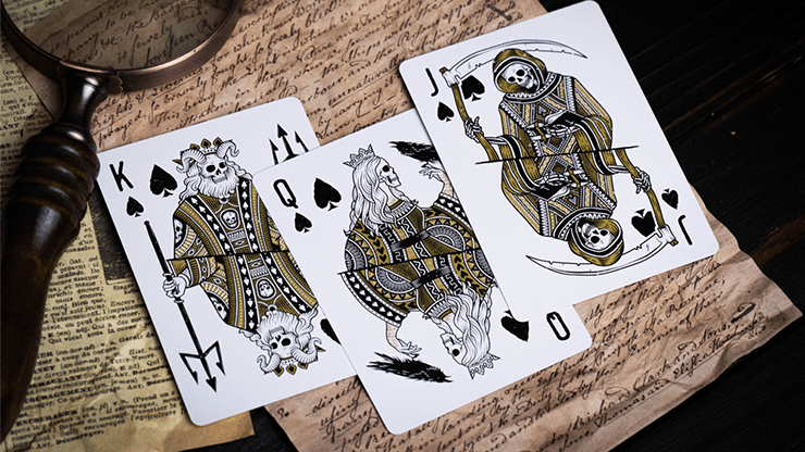 PlayingCardDecks.com-666 Greedy Gold Playing Cards Cartamundi