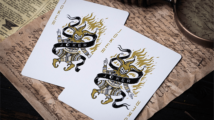 PlayingCardDecks.com-666 Greedy Gold Playing Cards Cartamundi