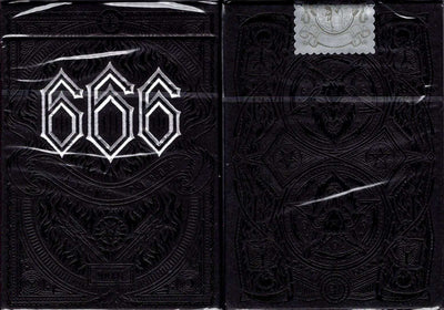 PlayingCardDecks.com-666 Skeletal Silver Playing Cards Cartamundi