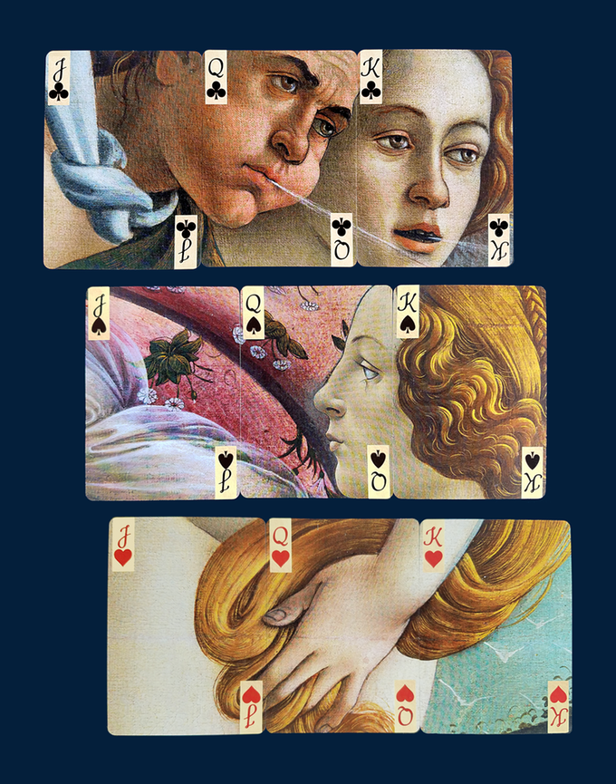PlayingCardDecks.com-Birth of Venus Puzzle Playing Cards USPCC