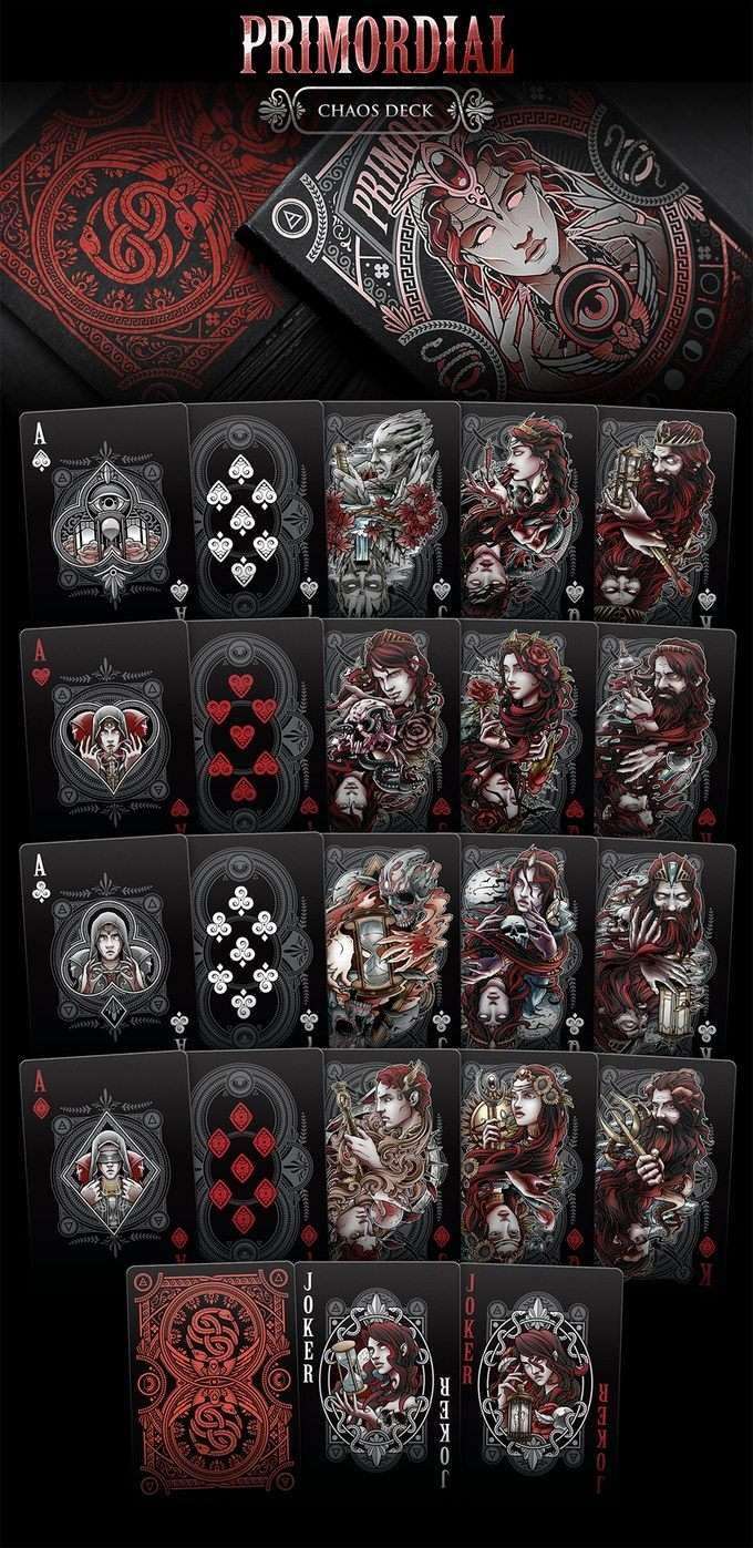 PlayingCardDecks.com-Primordial Gilded Playing Cards USPCC