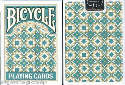 PlayingCardDecks.com-Madison Bicycle Playing Cards Turquoise & Gold