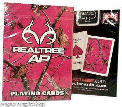 PlayingCardDecks.com-RealTree Pink Camo Playing Cards Deck USPCC