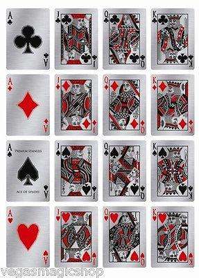 PlayingCardDecks.com-Sovereign Metal Stainless Steel Bicycle Playing Cards Deck