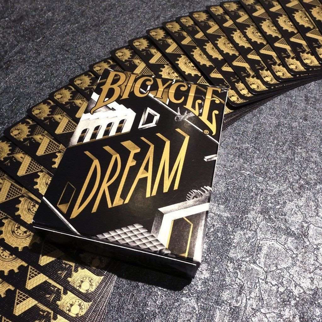 PlayingCardDecks.com-Dream Black Gold Bicycle Playing Cards Deck