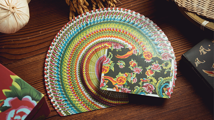 Phoenix and Peony Playing Cards