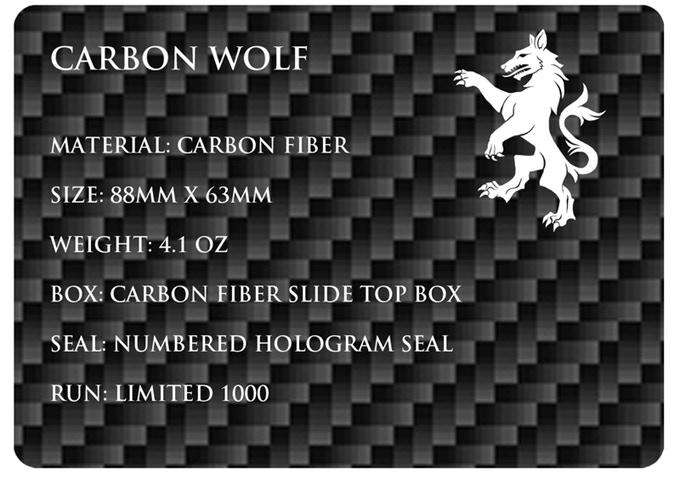 PlayingCardDecks.com-Carbon Fiber Wolf Playing Cards