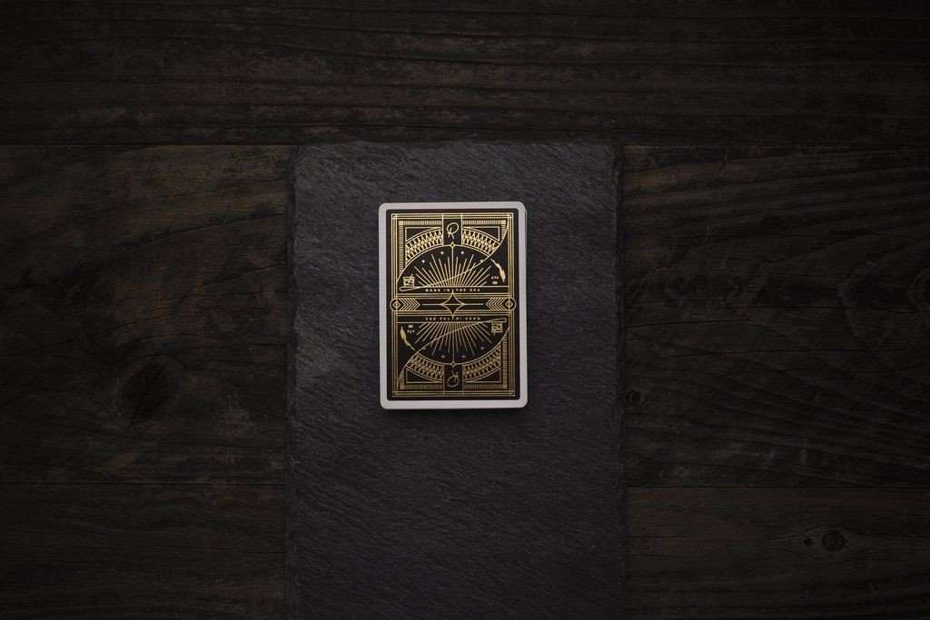 PlayingCardDecks.com-Rarebit Gold Playing Cards Deck USPCC theory11