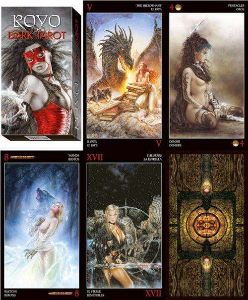 PlayingCardDecks.com-Royo Dark Tarot - 78 Card Deck & Guide Booklet