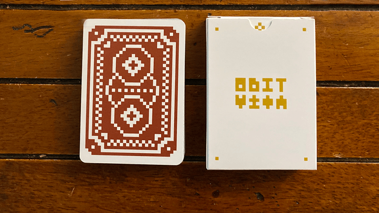 PlayingCardDecks.com-8 Bit Red Playing Cards USPCC