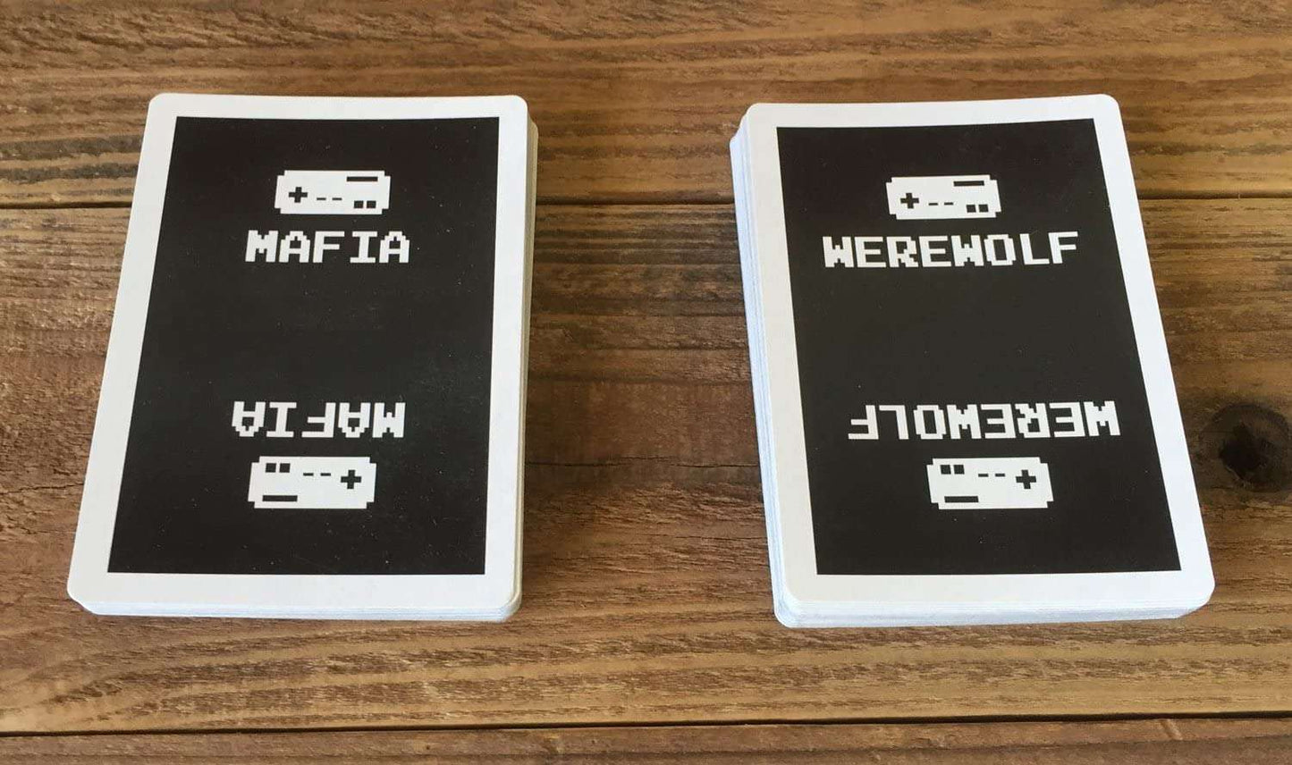 PlayingCardDecks.com-8-Bit Werewolf / Mafia Mini Playing Cards