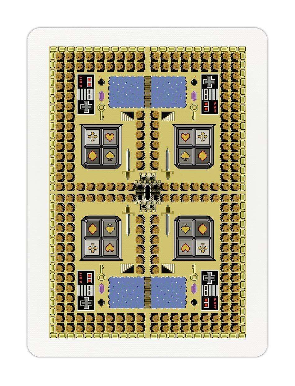 PlayingCardDecks.com-8-Bit Gold Playing Cards