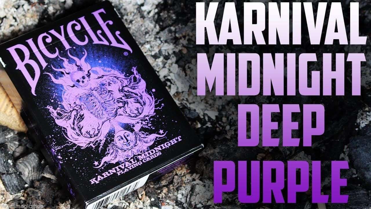PlayingCardDecks.com-Karnival Midnight Purple Bicycle Playing Cards
