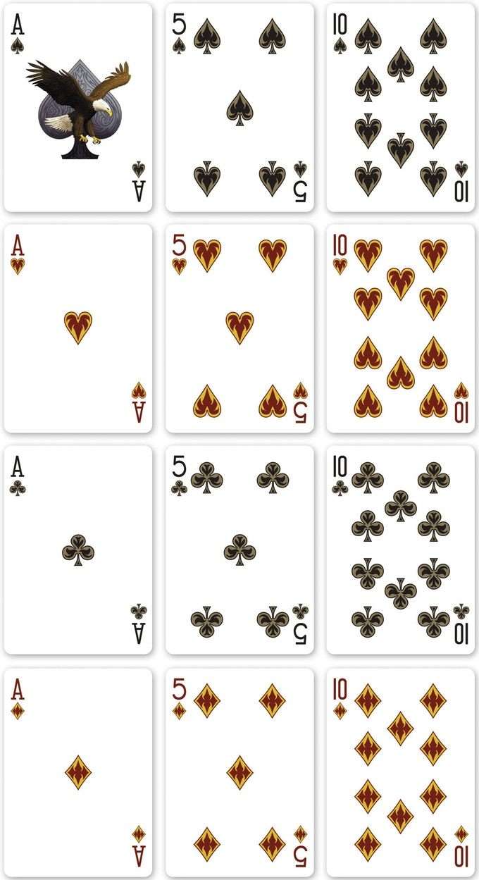 PlayingCardDecks.com-Bald Eagle Bicycle Playing Cards with No Seal