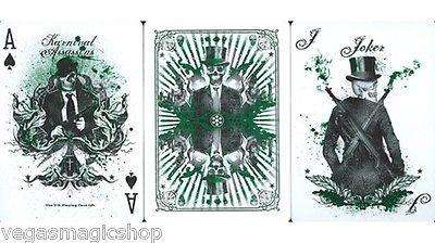 PlayingCardDecks.com-Karnival Assassins Green Bicycle Playing Cards