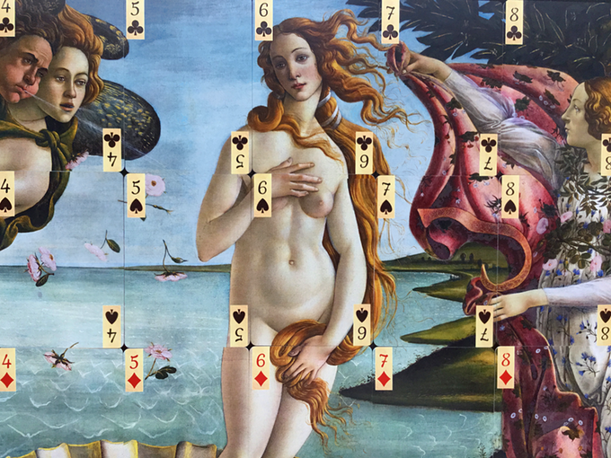 PlayingCardDecks.com-Birth of Venus Puzzle Playing Cards USPCC
