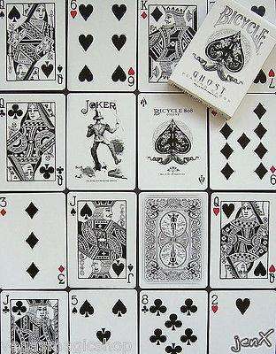 PlayingCardDecks.com-Ghost White Bicycle Playing Cards