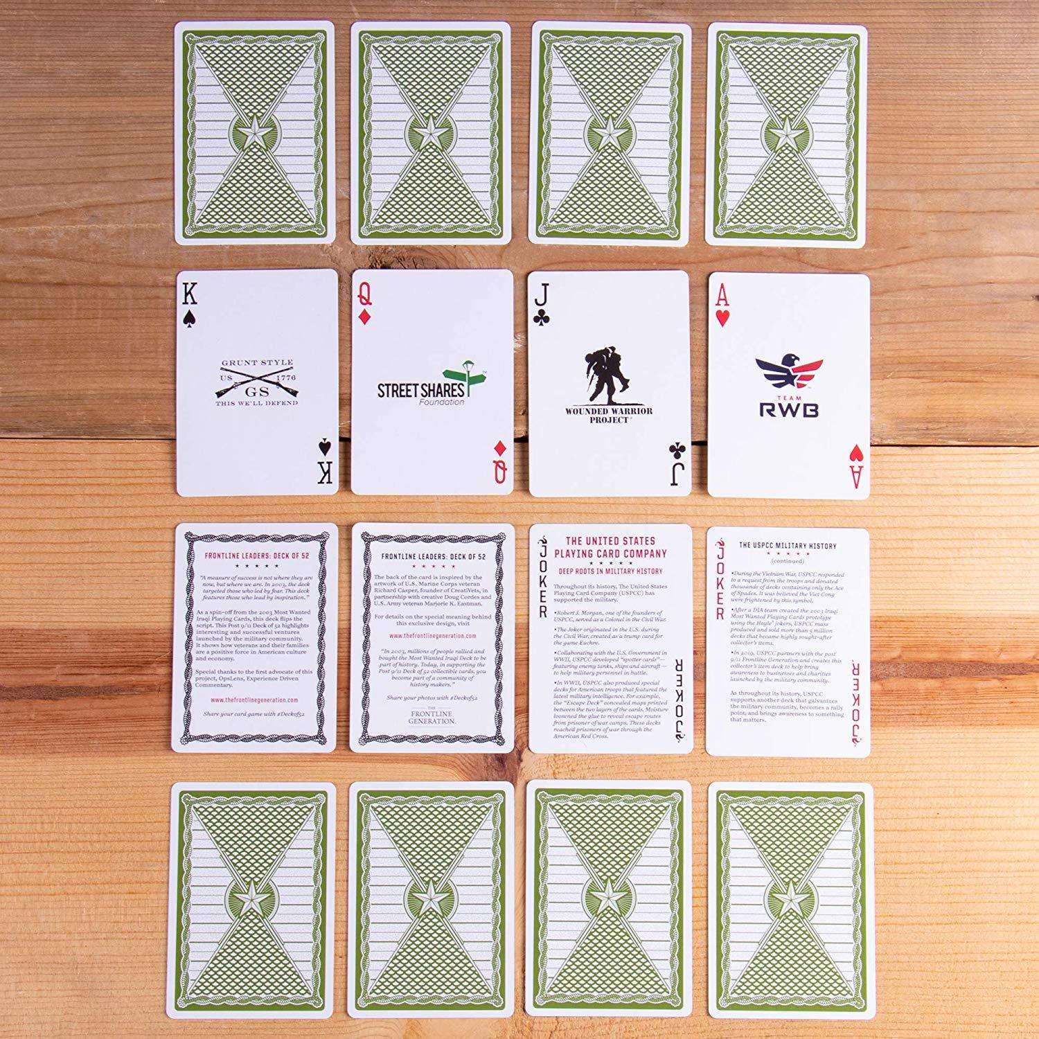 PlayingCardDecks.com-Frontline Leaders Bicycle Playing Cards