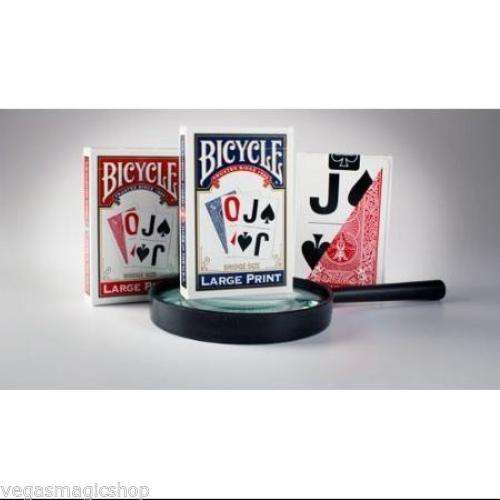 PlayingCardDecks.com-Large Print Rider Red & Blue 2 Deck Set Bicycle Playing Cards Bridge Size