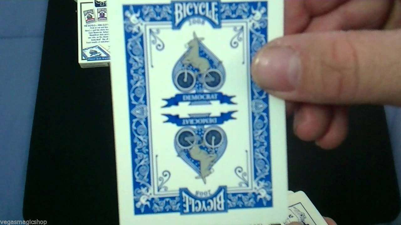 PlayingCardDecks.com-Democrat Blue 2008 Election Bicycle Playing Cards Deck