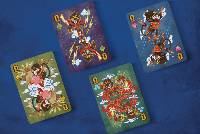 PlayingCardDecks.com-Monkey King Gilded Bicycle Playing Cards