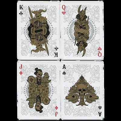 PlayingCardDecks.com-Arcanum 2 Deck Set White Black Playing Cards