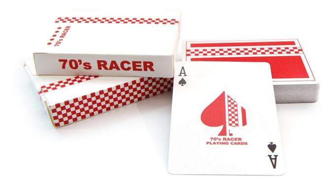 PlayingCardDecks.com-70's Racer Cardistry Playing Cards USPCC - Red & Blue