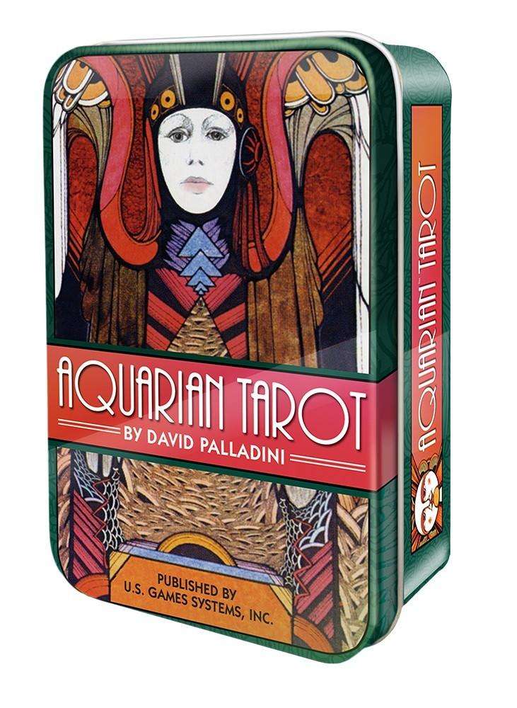 PlayingCardDecks.com-Aquarian Tarot Deck in Tin USGS