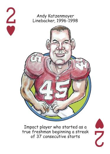 Ohio State Football Heroes Playing Cards