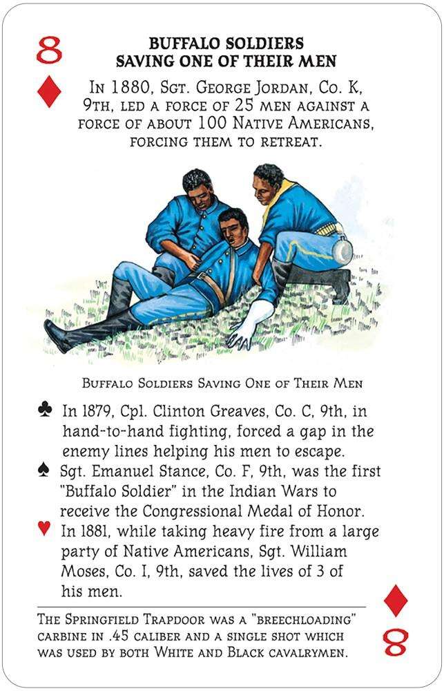 PlayingCardDecks.com-Buffalo Soldiers Playing Cards USGS