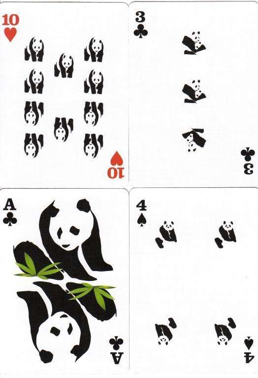PlayingCardDecks.com-Pandamonium Green Bicycle Playing Cards