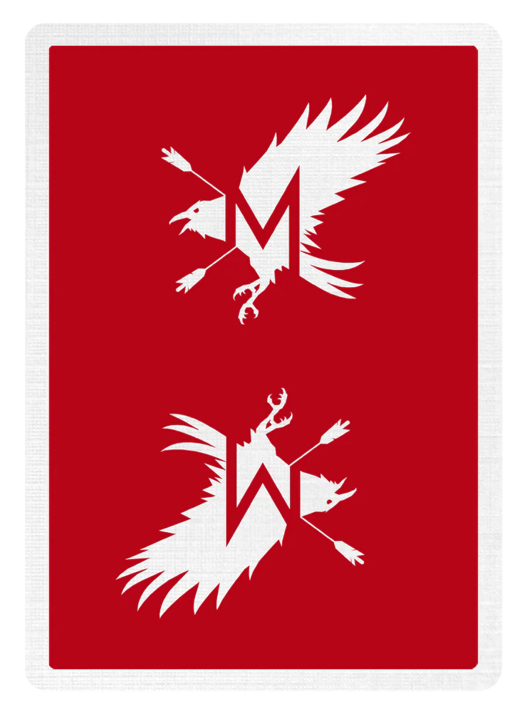 Madison Advocates Scarlet Playing Cards