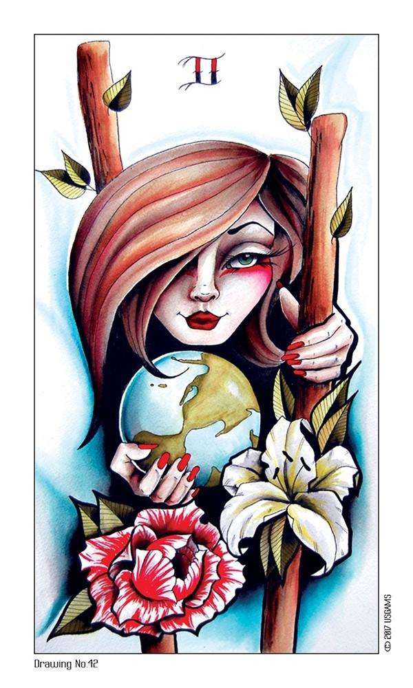 PlayingCardDecks.com-Eight Coins' Tattoo Tarot Deck USGS