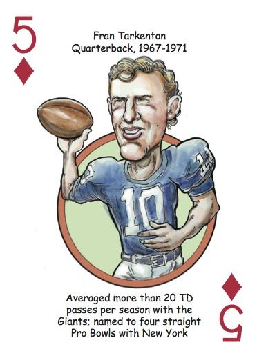 New York NFC Football Heroes Playing Cards