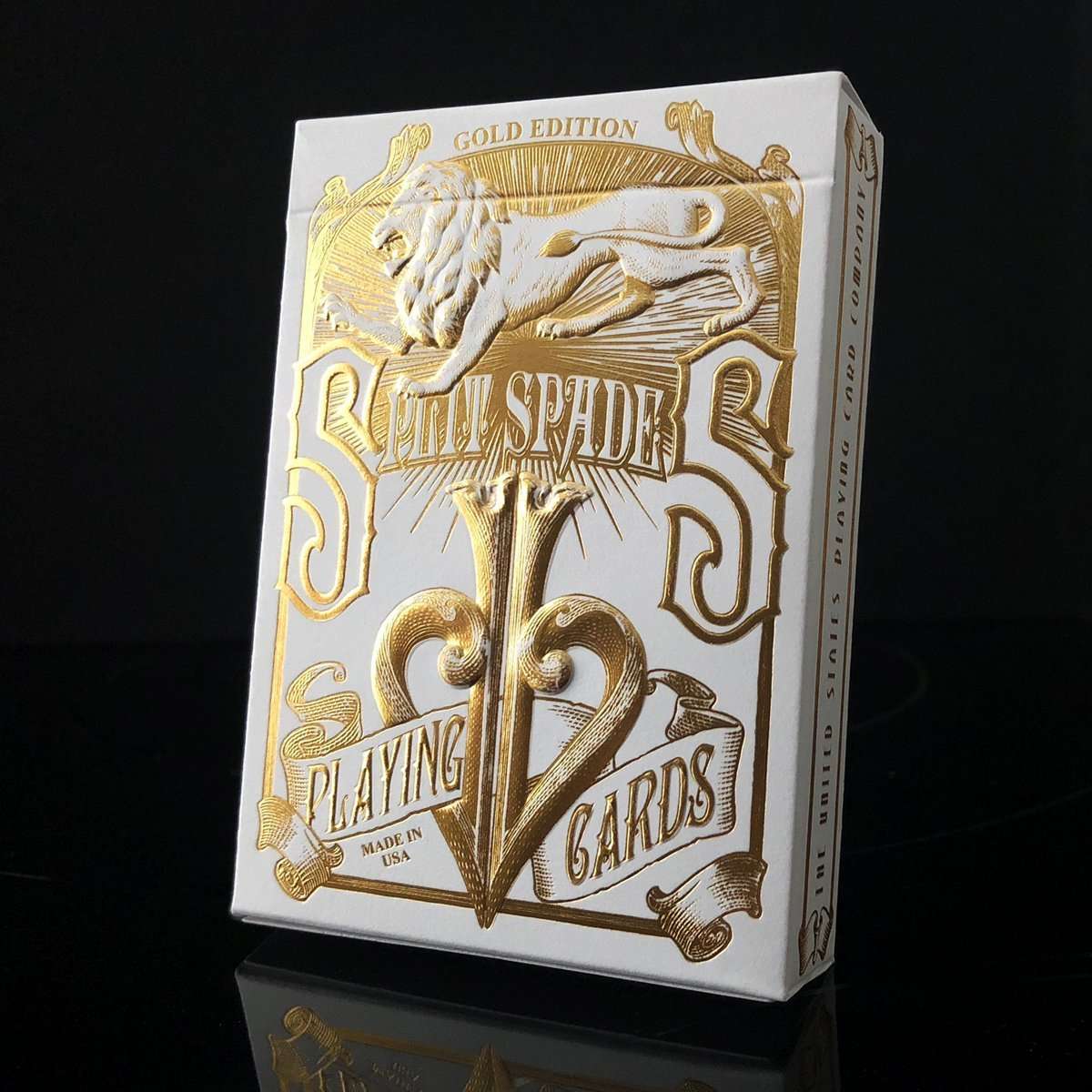 PlayingCardDecks.com-Gold Split Spades David Blaine Playing Cards USPCC