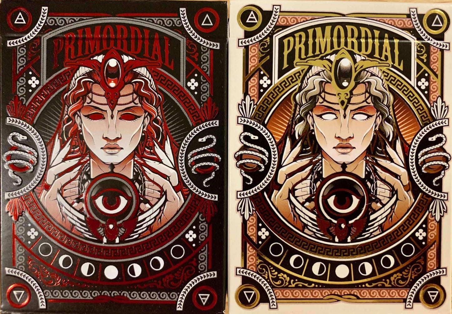 PlayingCardDecks.com-Primordial Gilded Playing Cards USPCC: 2 Deck Set