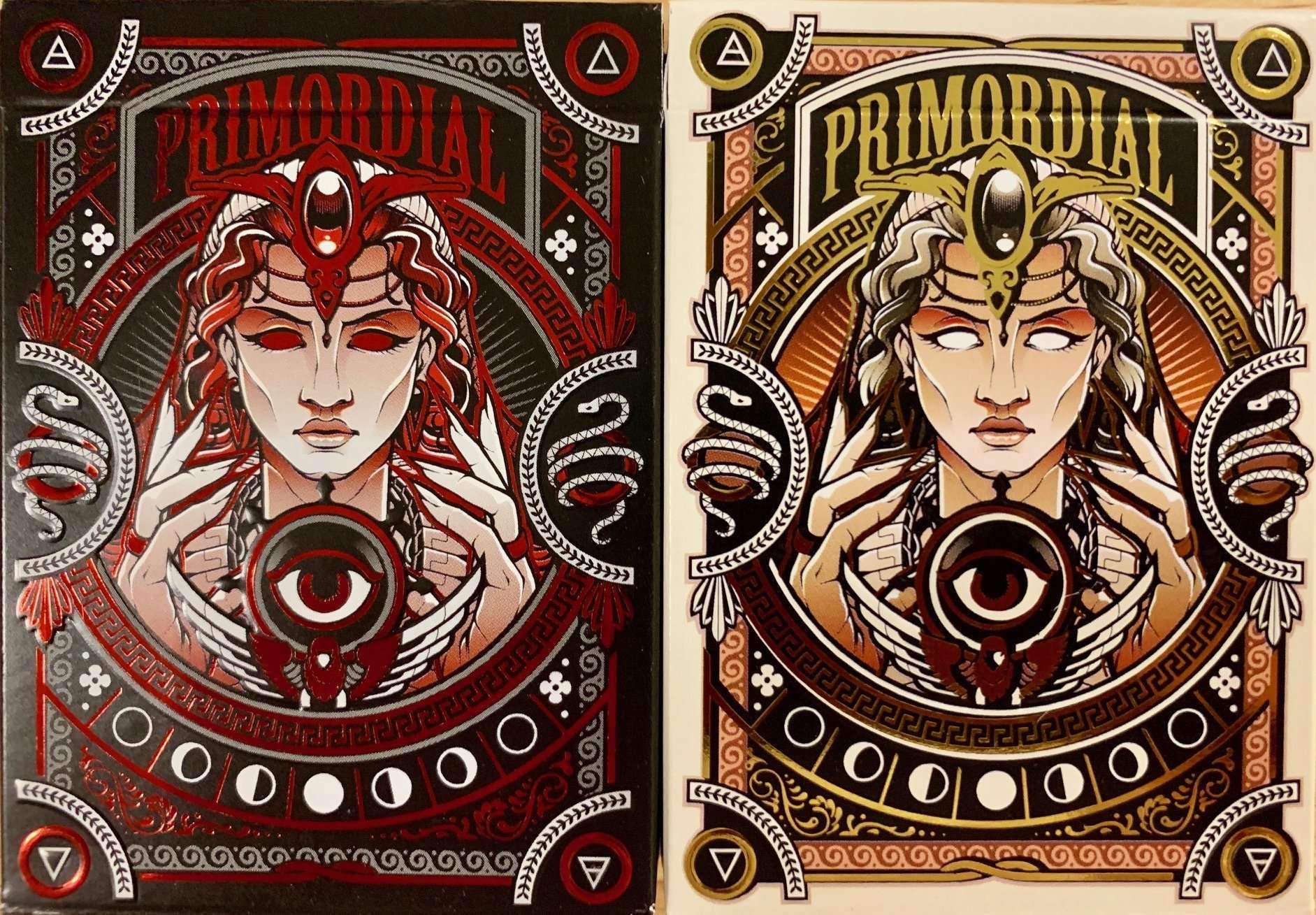 PlayingCardDecks.com-Primordial Gilded Playing Cards USPCC: 2 Deck Set