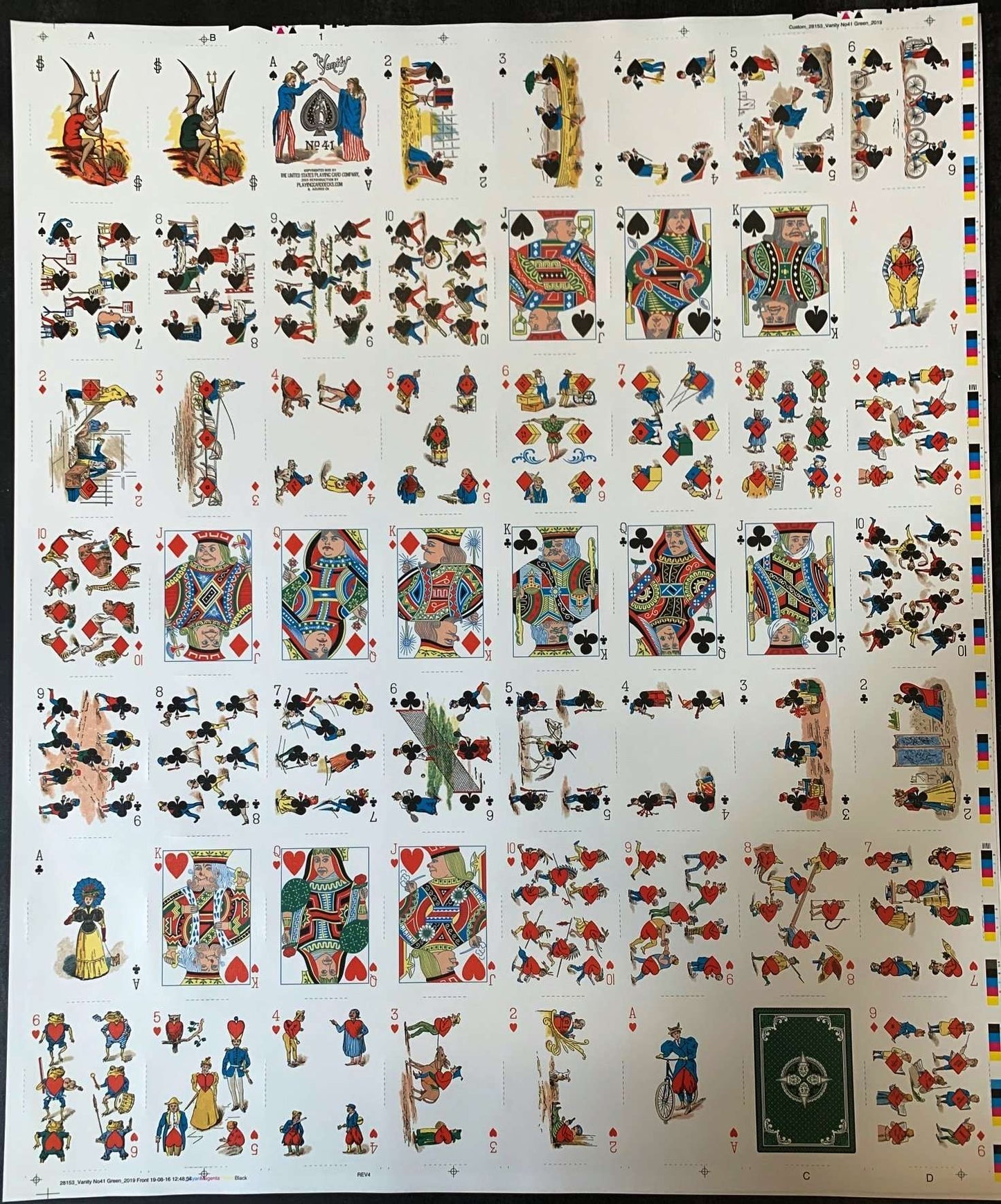 PlayingCardDecks.com-Vanity Reproduction Playing Cards USPCC: Clown Uncut