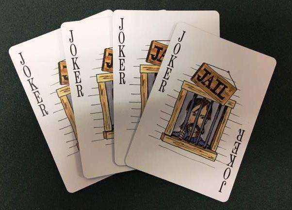 PlayingCardDecks.com-Wild West Black Playing Cards USPCC