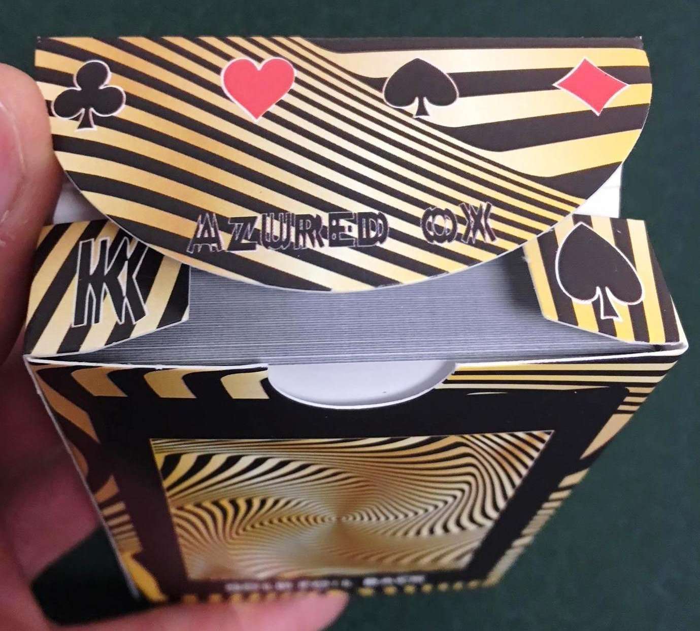 PlayingCardDecks.com-Royal Vortex Gold Foil Playing Cards Gemaco