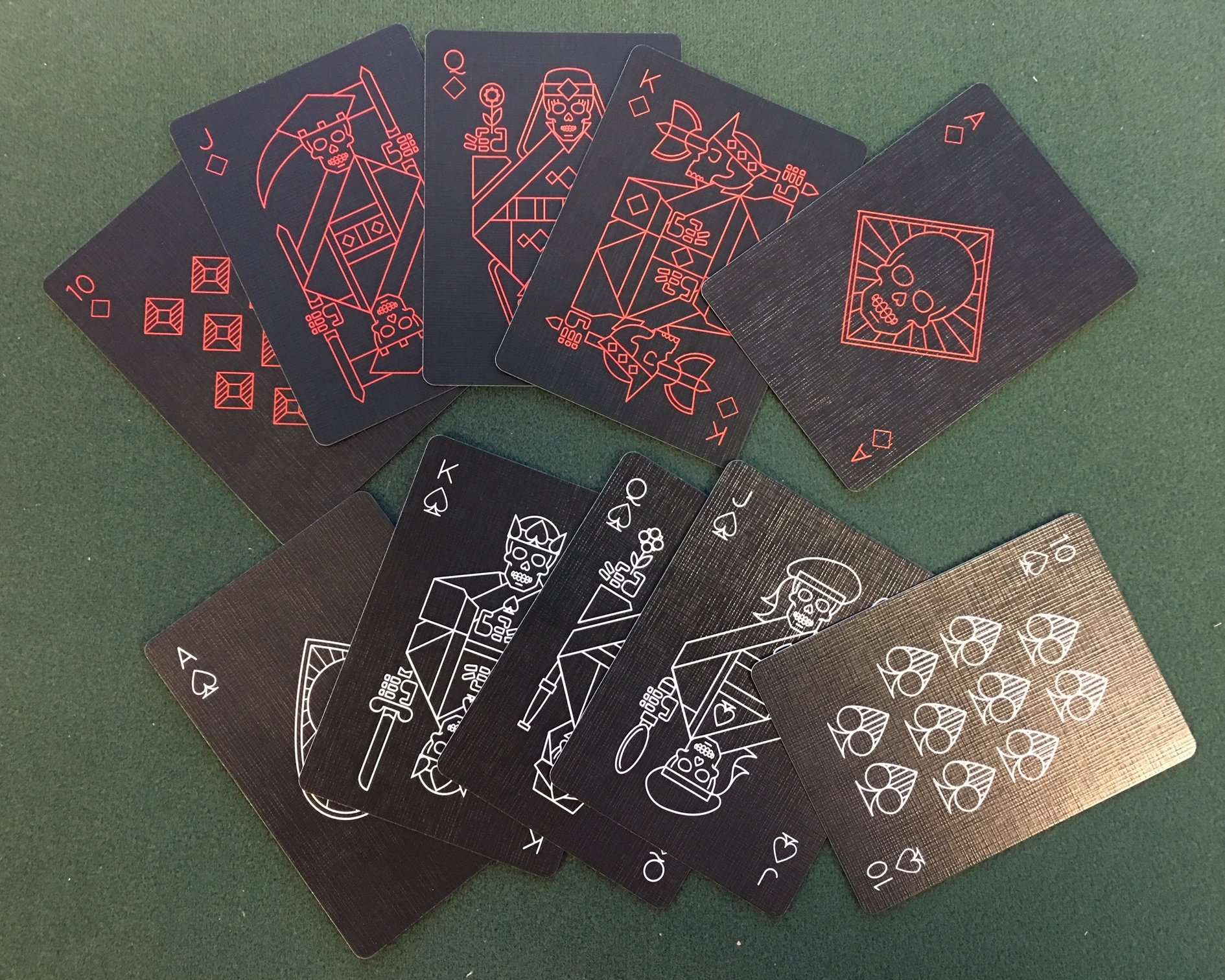 PlayingCardDecks.com-Pitch Black v2 Playing Cards Cartamundi