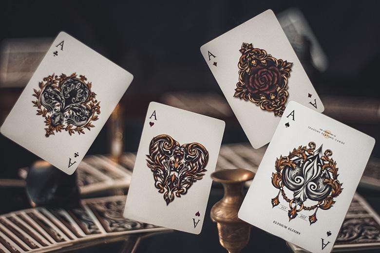 PlayingCardDecks.com-Elixir Gold Gilded Playing Cards USPCC