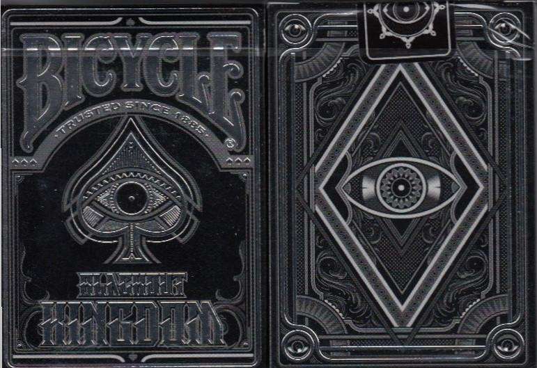 PlayingCardDecks.com-Blackout Kingdom Bicycle Playing Cards: Dark