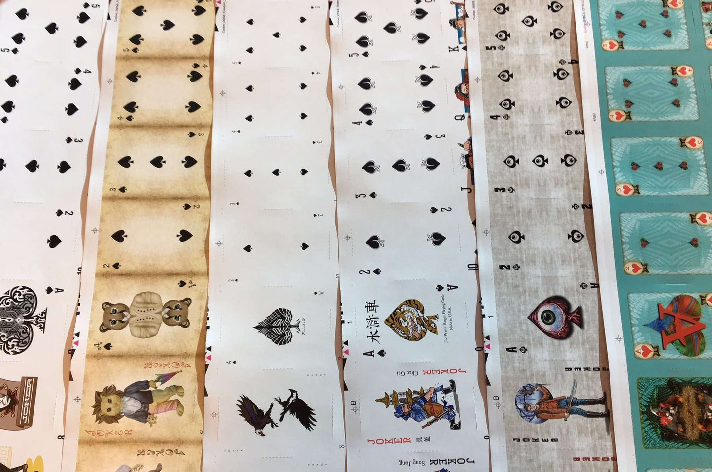 PlayingCardDecks.com-Mystery Uncut Sheet