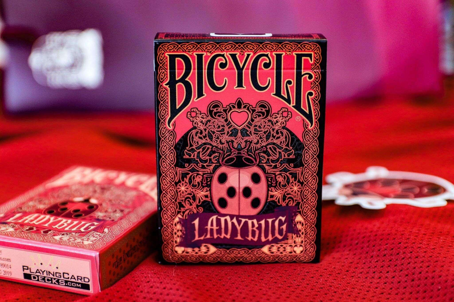 PlayingCardDecks.com-Ladybug Bicycle Gilded Playing Cards