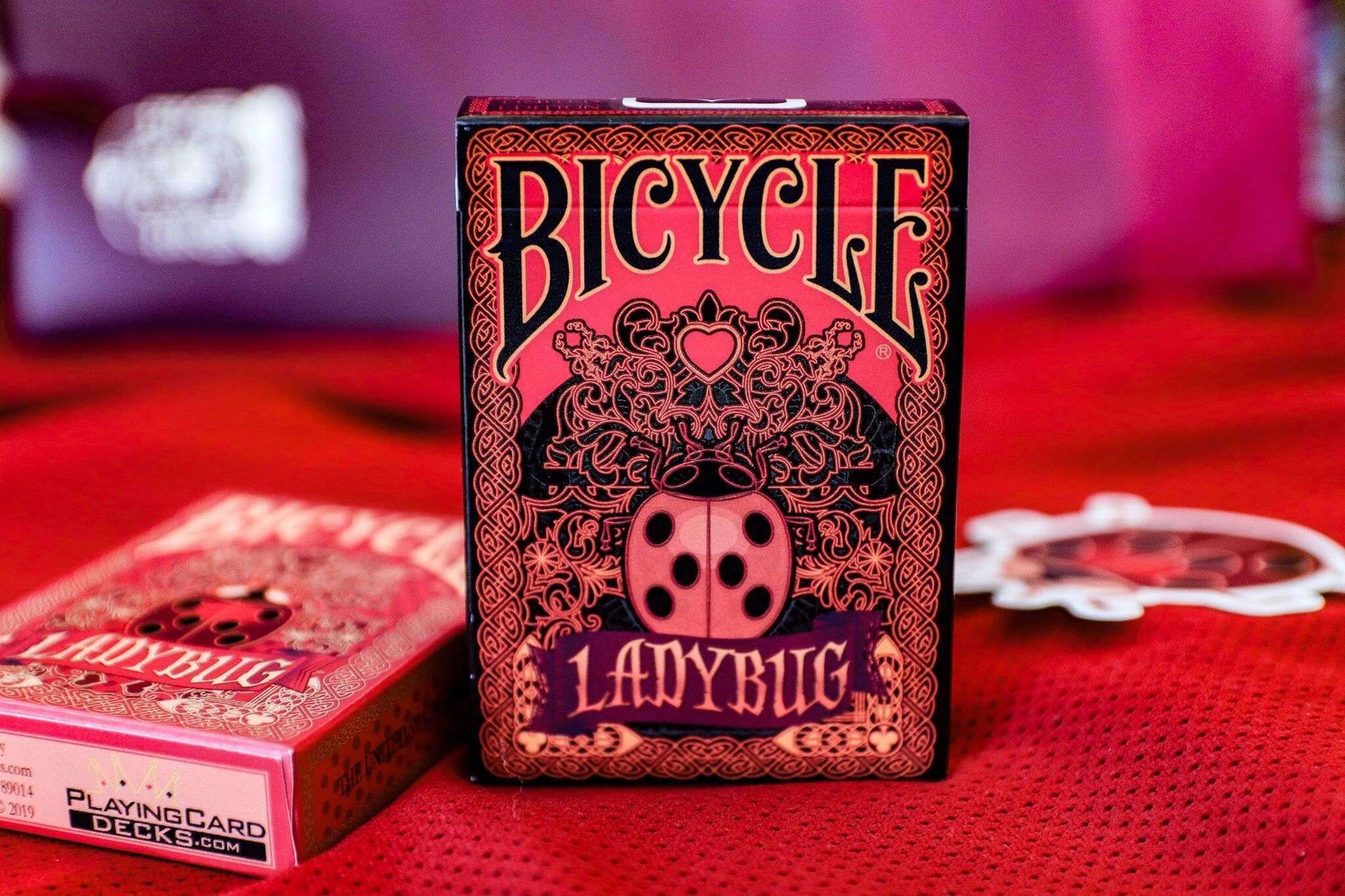 PlayingCardDecks.com-Ladybug Bicycle Gilded Playing Cards