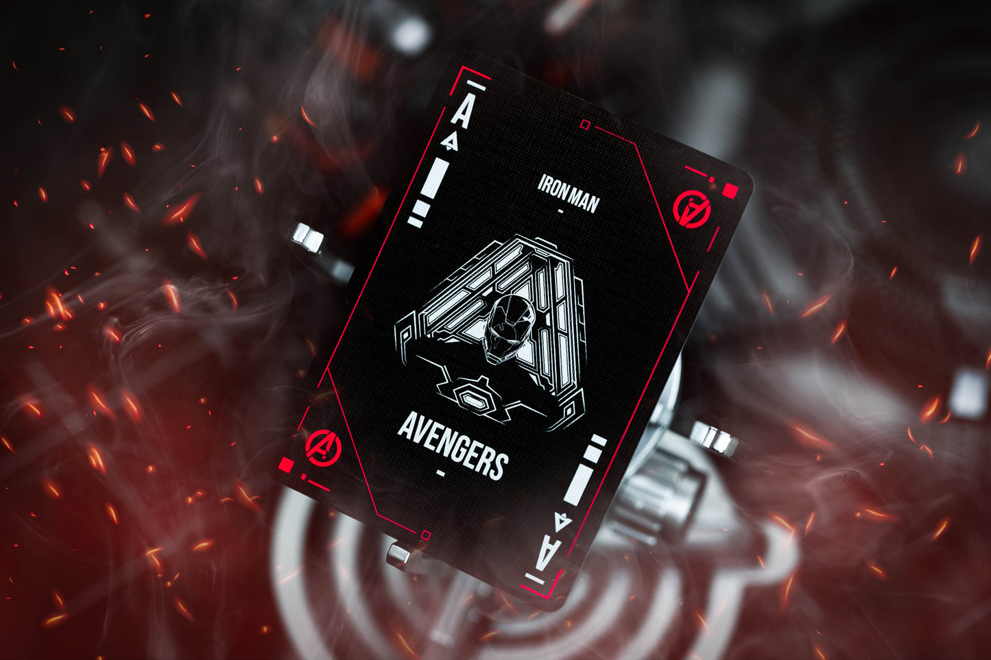 Iron Man Mark 33 Silver Playing Cards