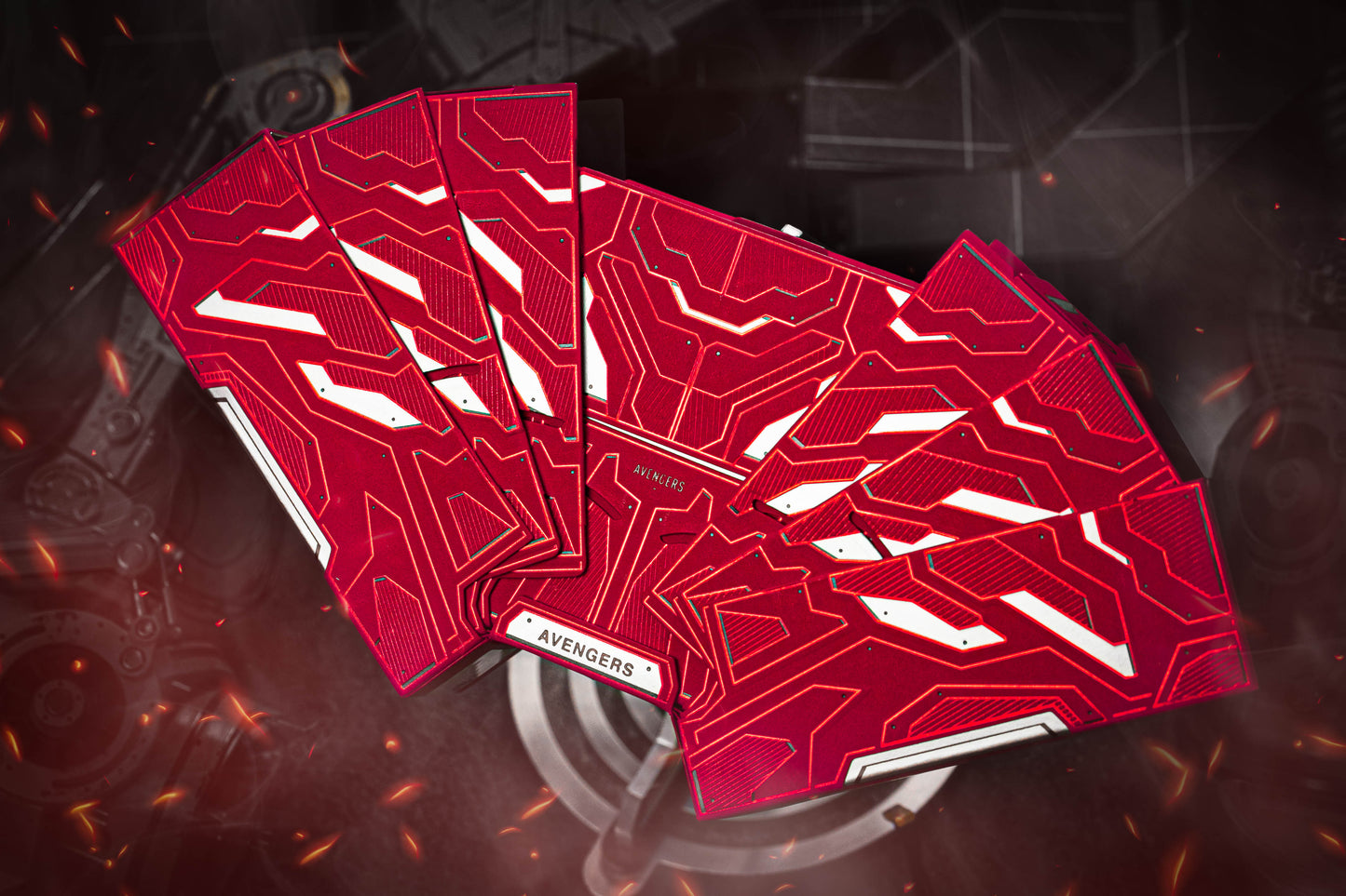 Iron Man Mark 33 Silver Playing Cards