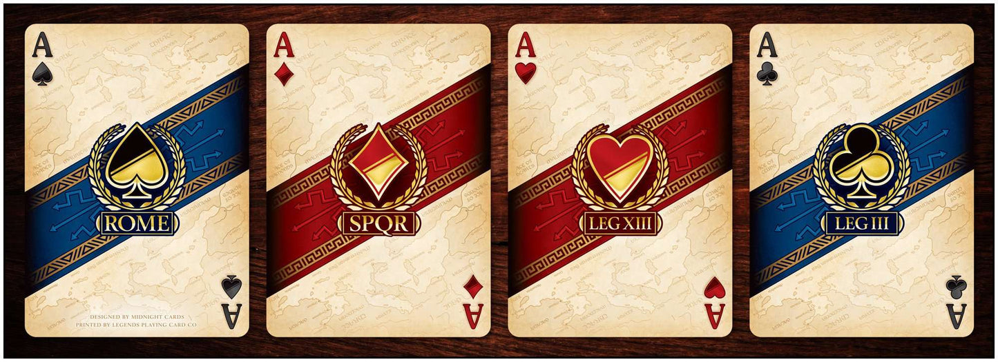 PlayingCardDecks.com-ROME: Antony & Caesar 2 Deck Set Playing Cards LPCC